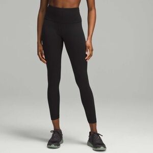 Lululemon Wunder Train High Rise Ribbed Tight 25” in Black Size 6